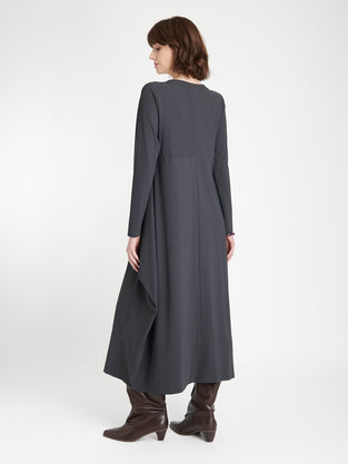 Isabel dress LS technical jersey | Grey