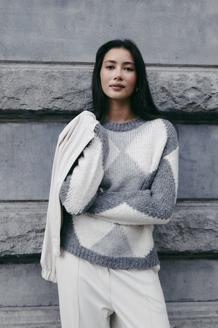 Pullover rhomboids 1082 | Grey