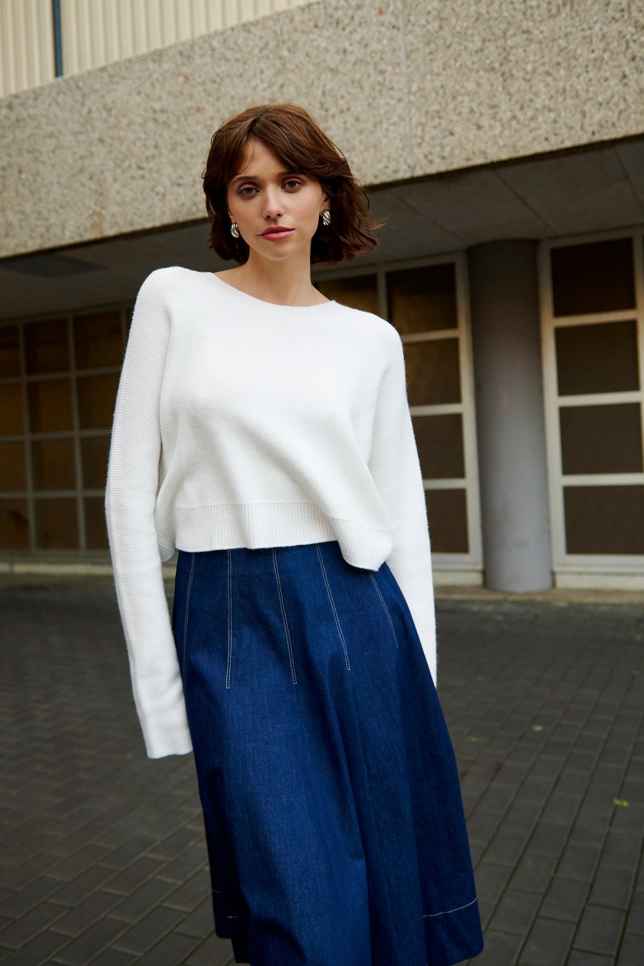 Pullover seamless viscose NB2167 | Ecru