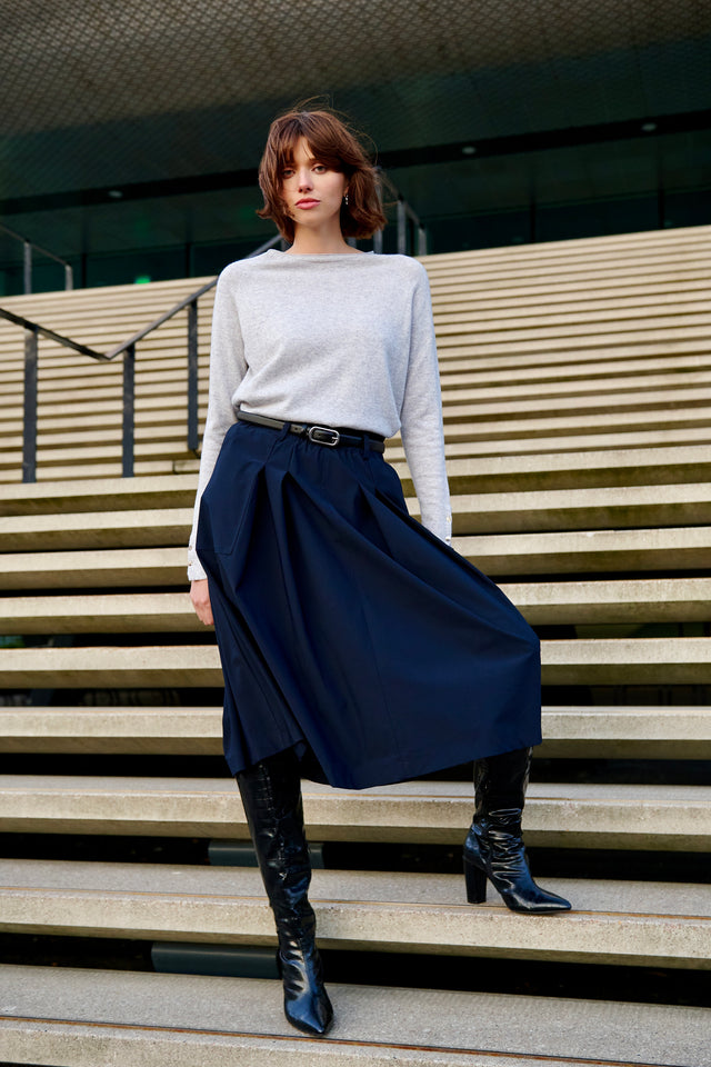 Raffaele skirt technical jersey | Blue