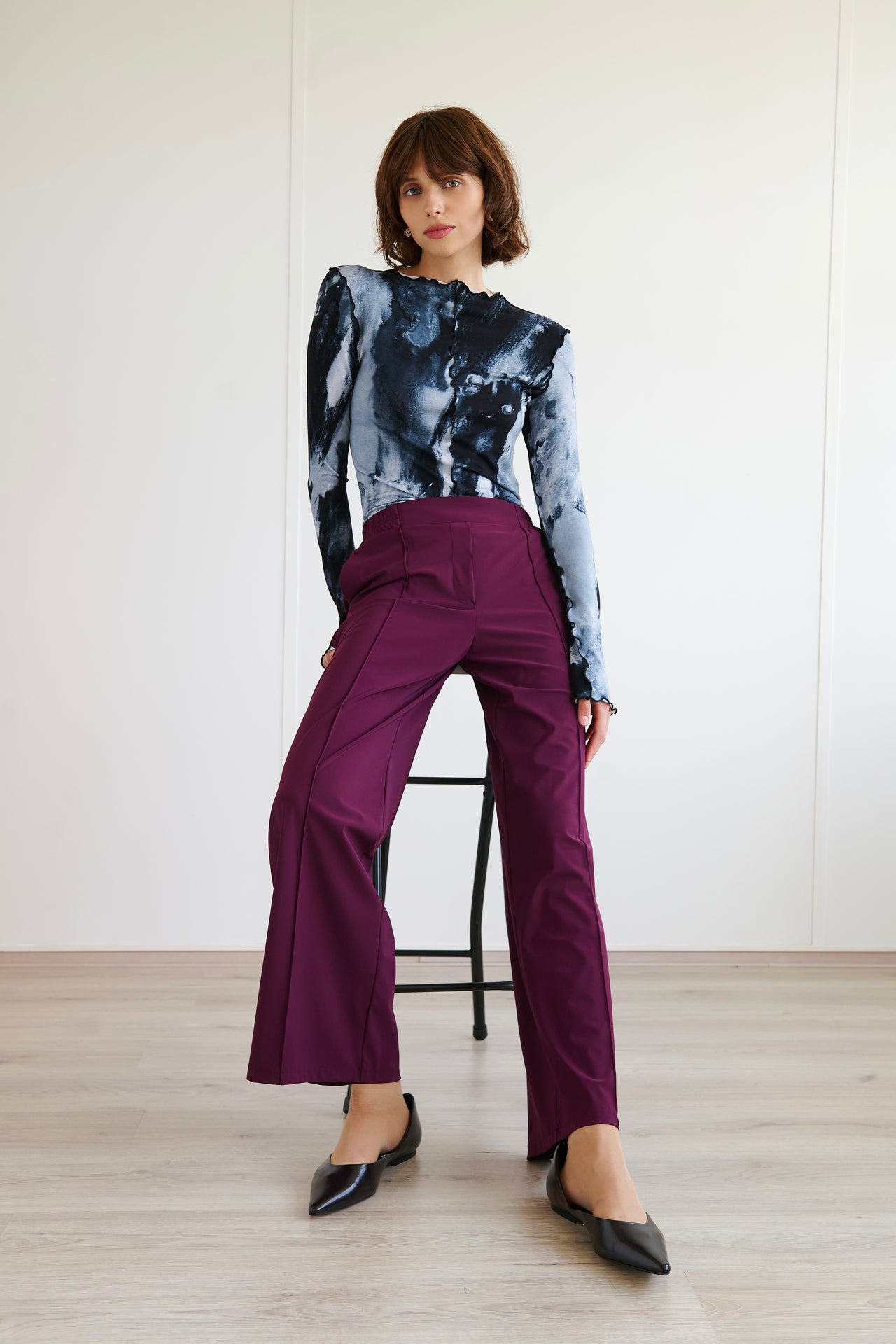 Thera pants technical jersey | Cherry