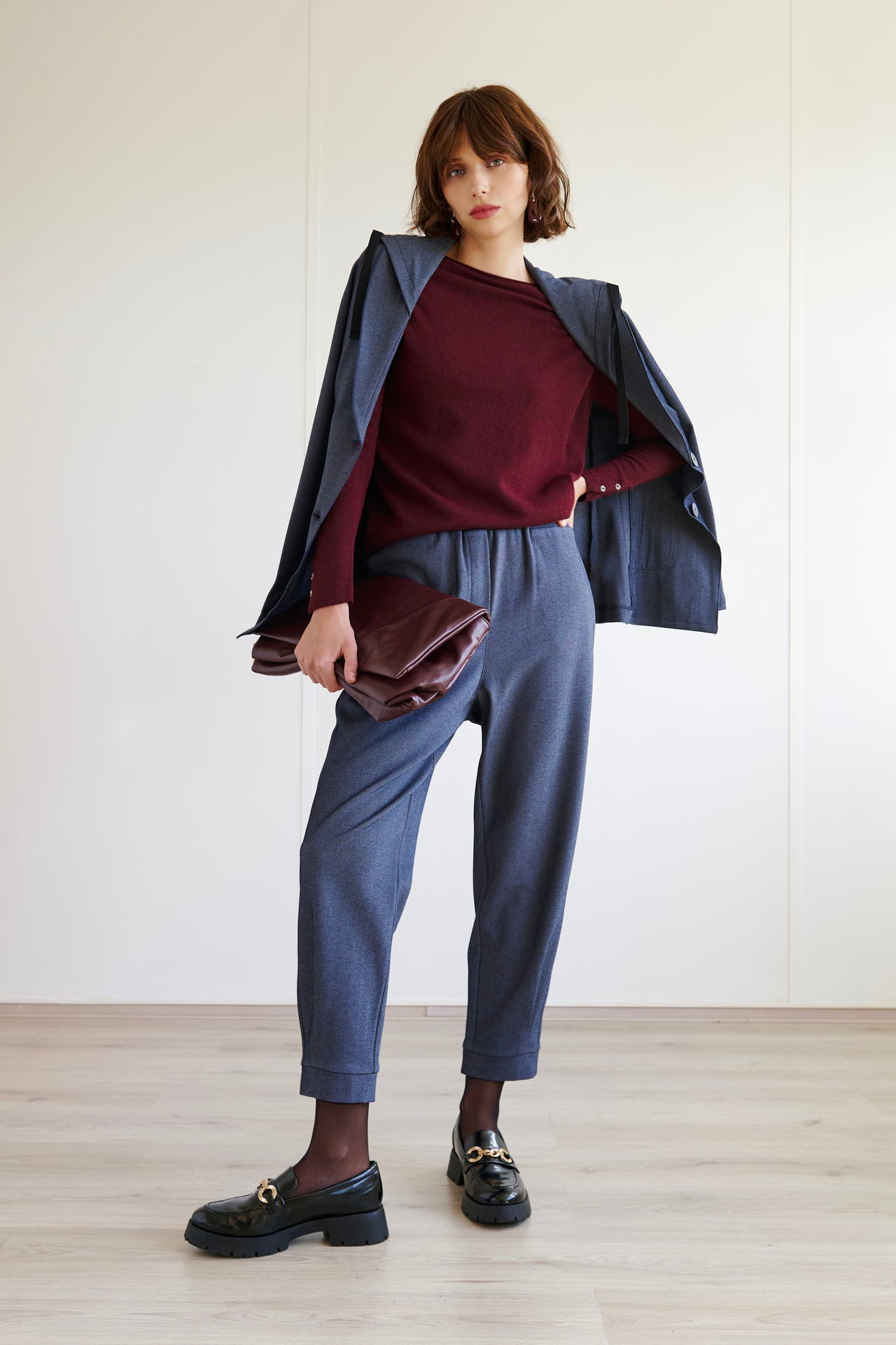 Pullover Cashmere blend 2480 | Bordo