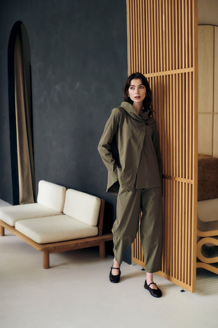 Faggio bengalina pants | Army