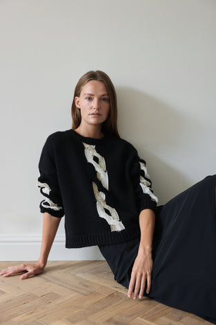 Fancy Pullover H25036 | Black