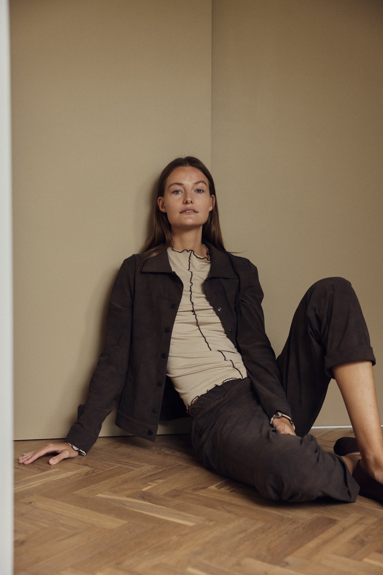 Riva jacket technical jersey | Brown