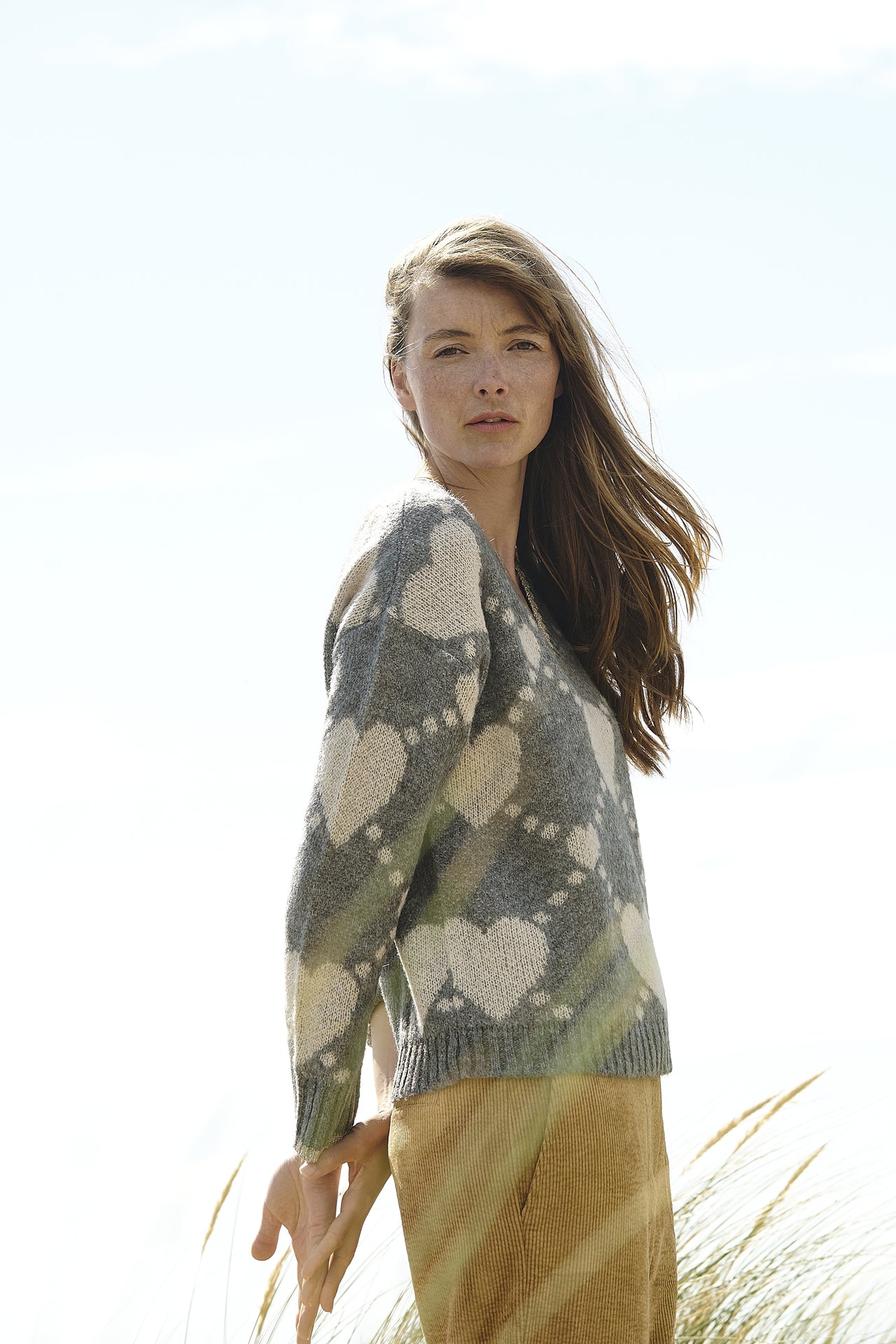 Hearts Pullover H23379 | Grey