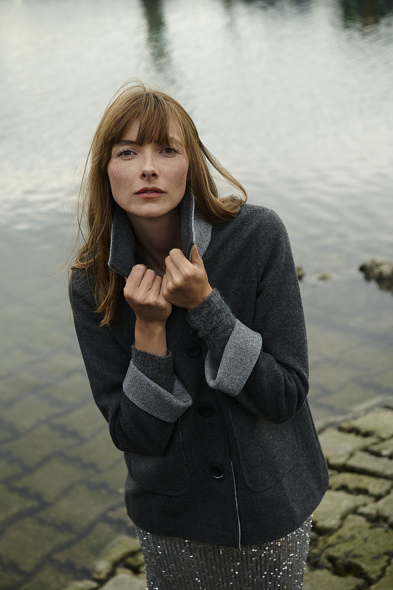 Indonesia winter jacket | Dark Grey