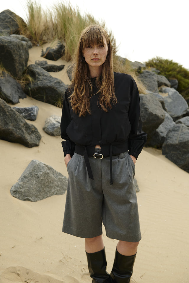 Ian jacket technical jersey | Black