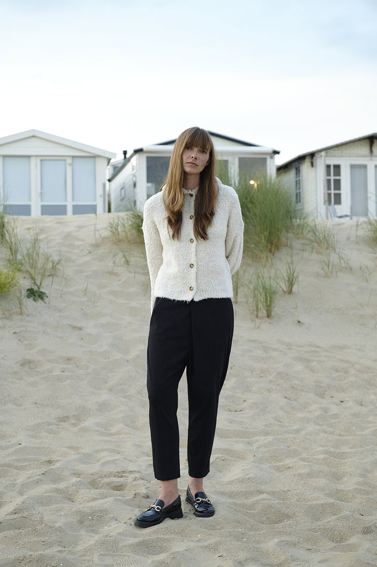 Hoody boucle cardigan 1086 | Off White