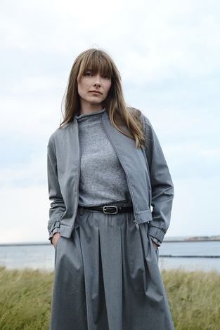 Sharon viscose jacket | Dark Grey