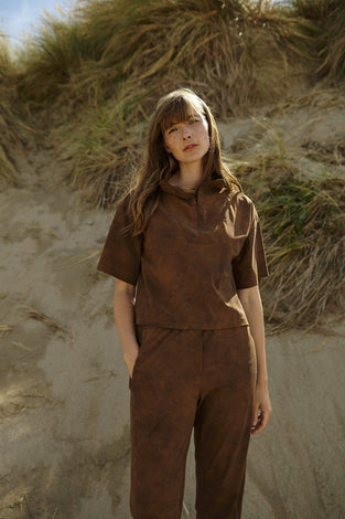 Daphne pants technical jersey | Caramel