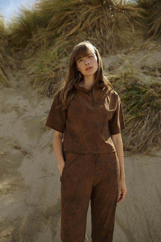 Daphne pants technical jersey | Caramel