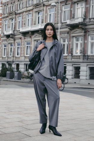 Pullover Cashmere blend 2482 | Dark Grey Melange