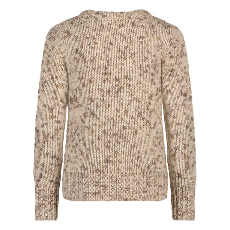 Spotty Pullover | Ecru Melange