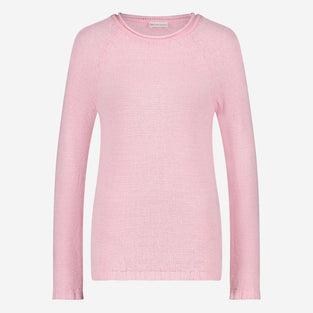Wholegarment pullover | Pink