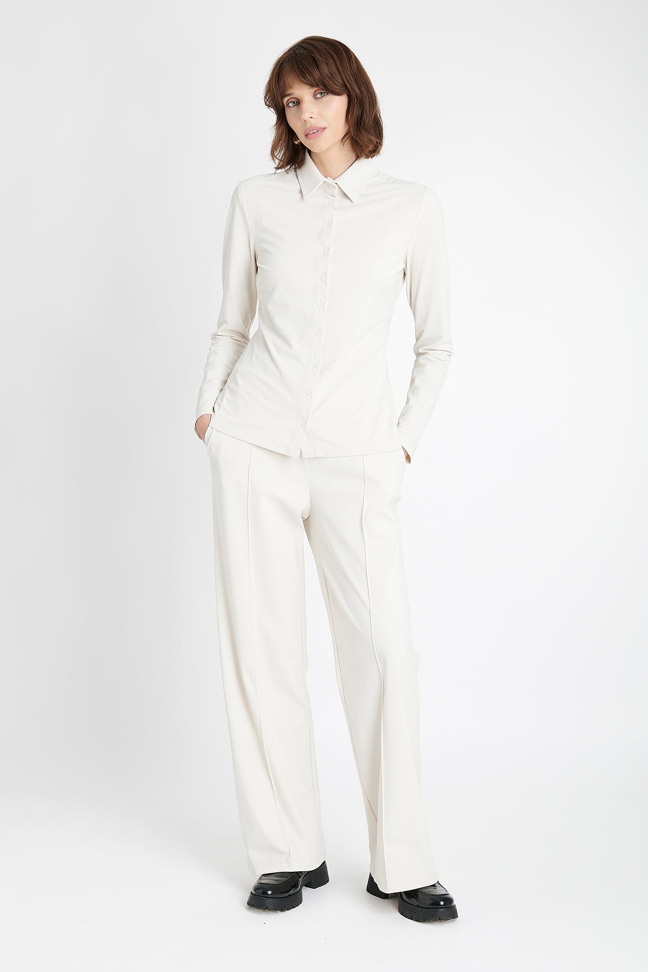 Kikkie blouse brush tech jersey | Off White