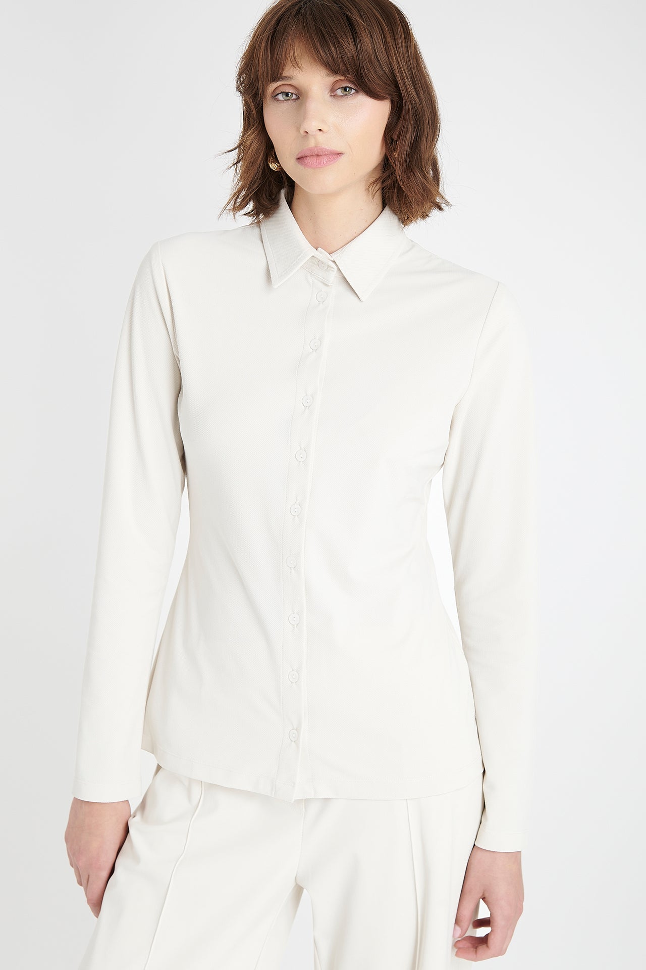 Kikkie blouse brush tech jersey | Off White