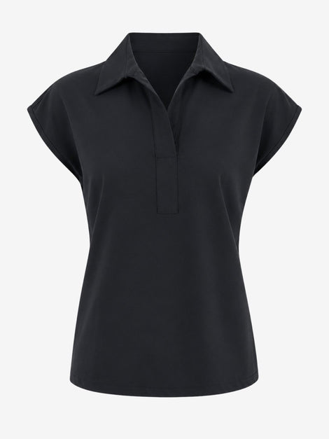 Kitty top technical jersey | Black