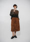 Cozy colour block pullover FA264 | Black Brown