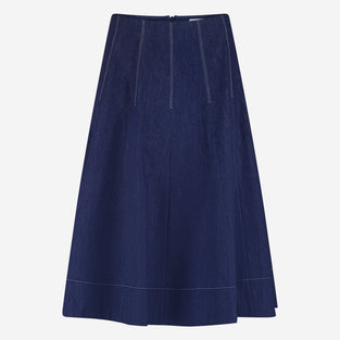 Mishele denim skirt | Blue denim