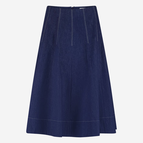Mishele denim skirt | Blue denim