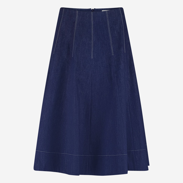 Mishele denim skirt | Blue denim
