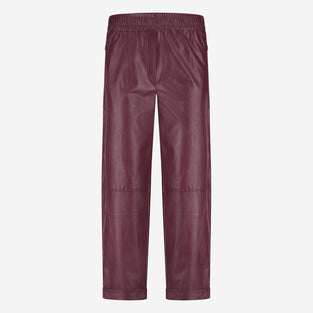 Daphne eco leather pants | Bordo