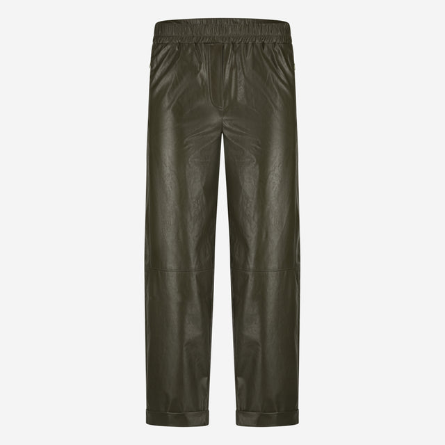 Daphne eco leather pants | Army