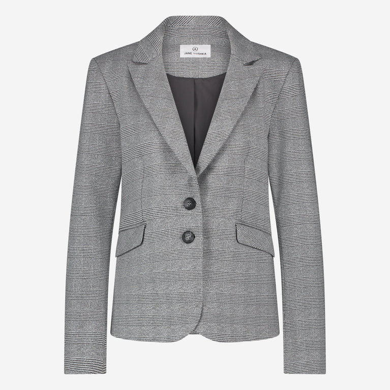 Hetty Blazer | Silver Shiny