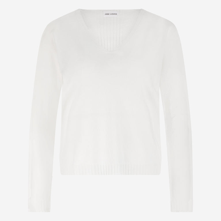 Pullover seamless viscose NB186 | Off White