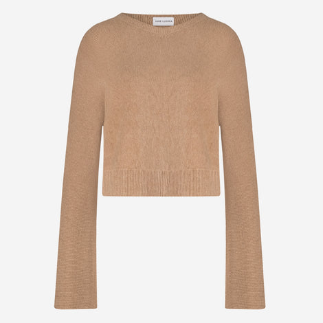 Pullover seamless viscose NB2167 | Beige Melange