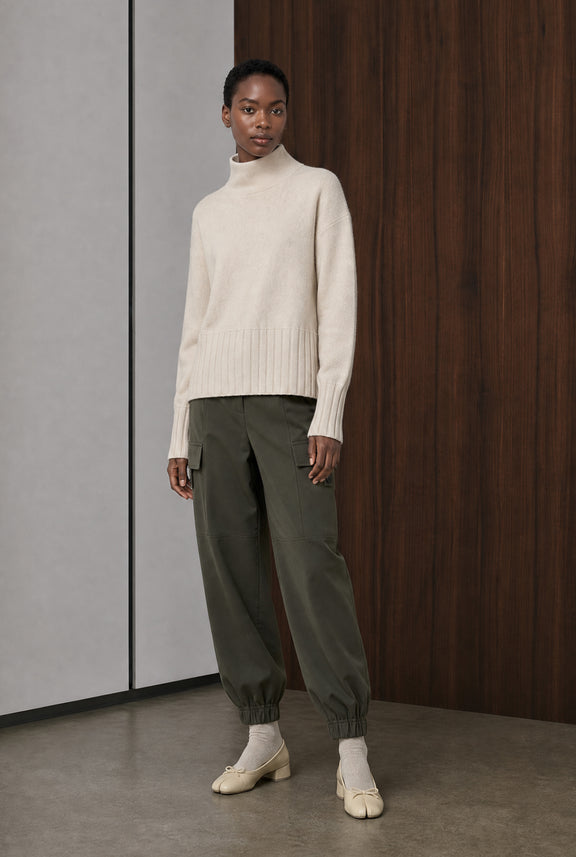 Viscose seamless dyed pullover NB2275 | Ecru