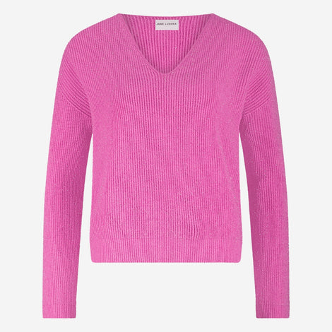 Pullover shiny viscose NB2470 | Fuxia