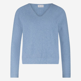 Pullover shiny viscose NB2470 | Light Blue