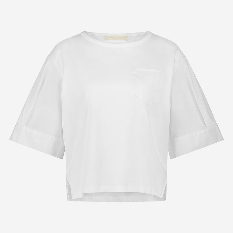 Molly mix cotton top | White