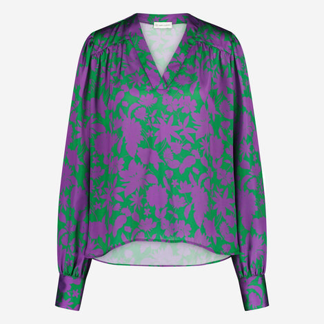 Liza Blouse | Green Purple