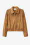 Pia suede effect bomber jacket | Ohra