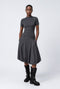 Tess viscose balloon skirt | Grey