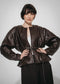 Rox eco leather jacket | Dark Brown