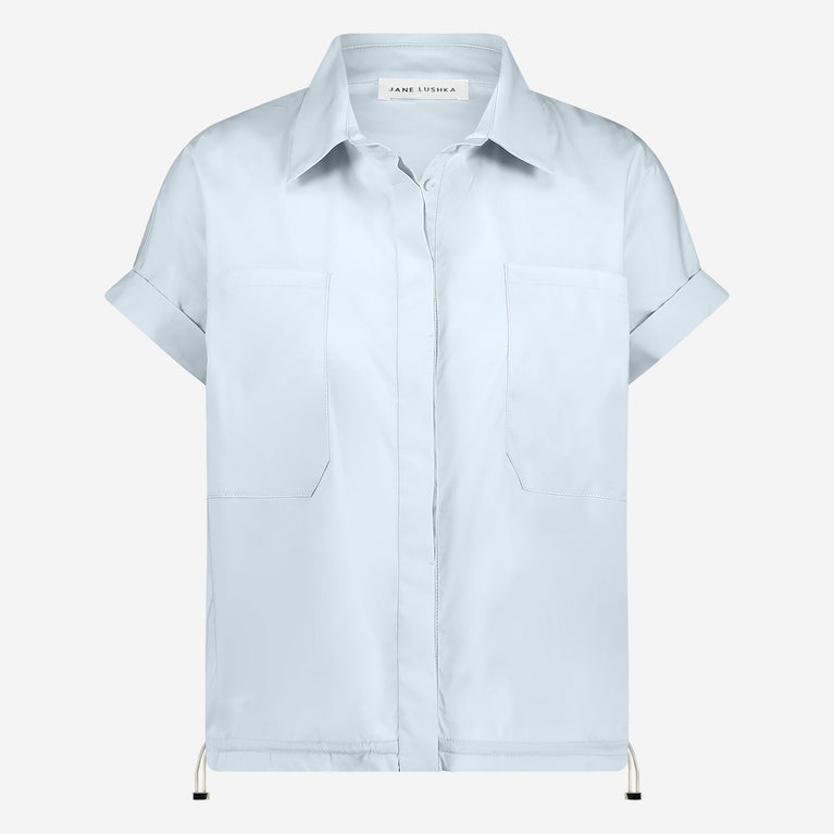 Renate poplin blouse | Light Blue