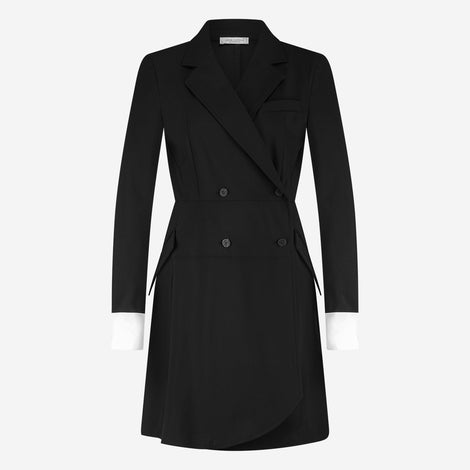 Hella dress technical jersey | Black