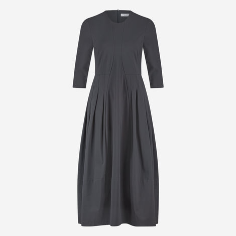Heide tech jersay dress LS | Grey