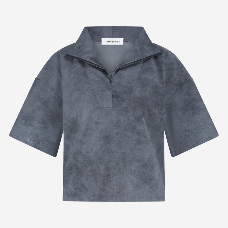 Leone blouse technical jersey | Grey