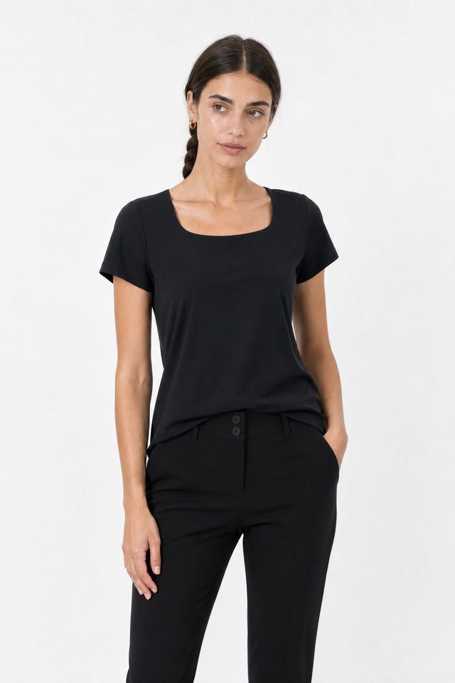 T-shirt Sara easy wear Maglia Tecnica | Nero