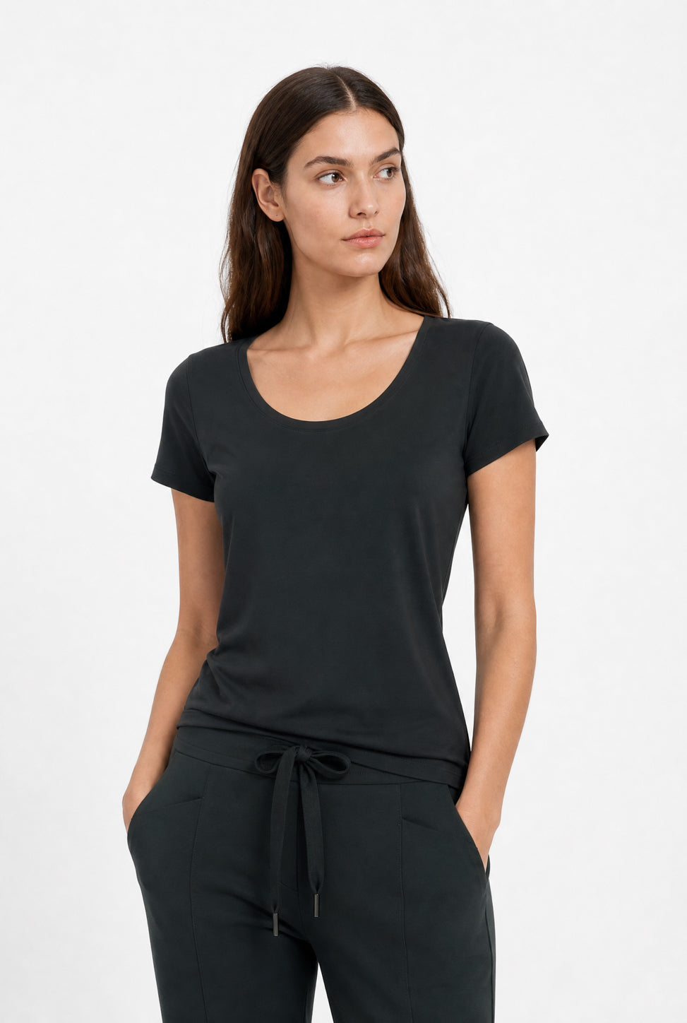 T shirt Sara Easy Wear Technical Jersey | Grigio Notte