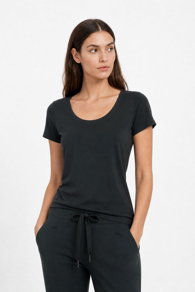 T-shirt Sara easy wear Maglia Tecnica | Grigio Notte