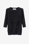 Soft knitted short sleeves top | Black