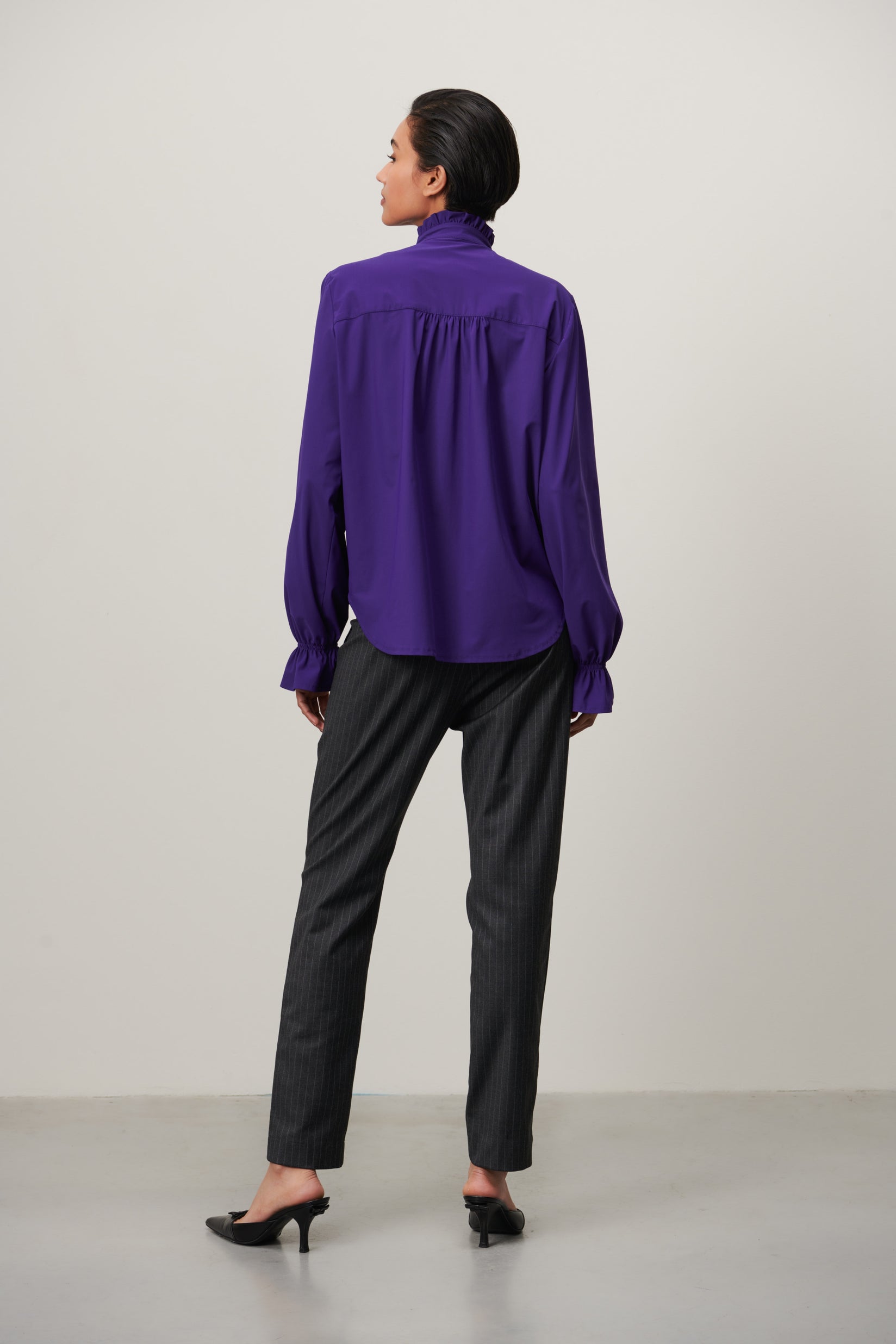 Roberta Blouse Technical Jersey | Purple