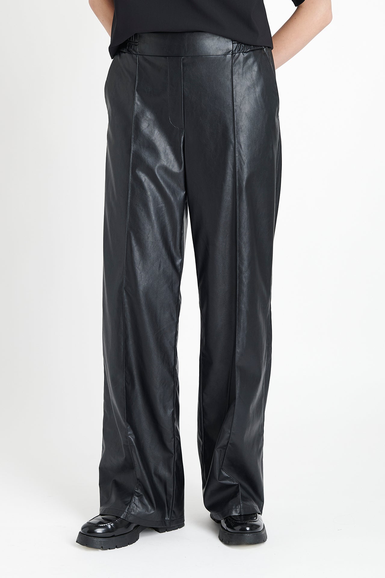 Thera eco leather pants | Black