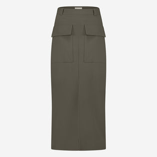 Lara Skirt Technical Jersey | Army